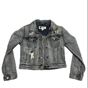 Gap Kids Disney 101 Dalmatians Jean Jacket Denim Coat Size Medium 8-9